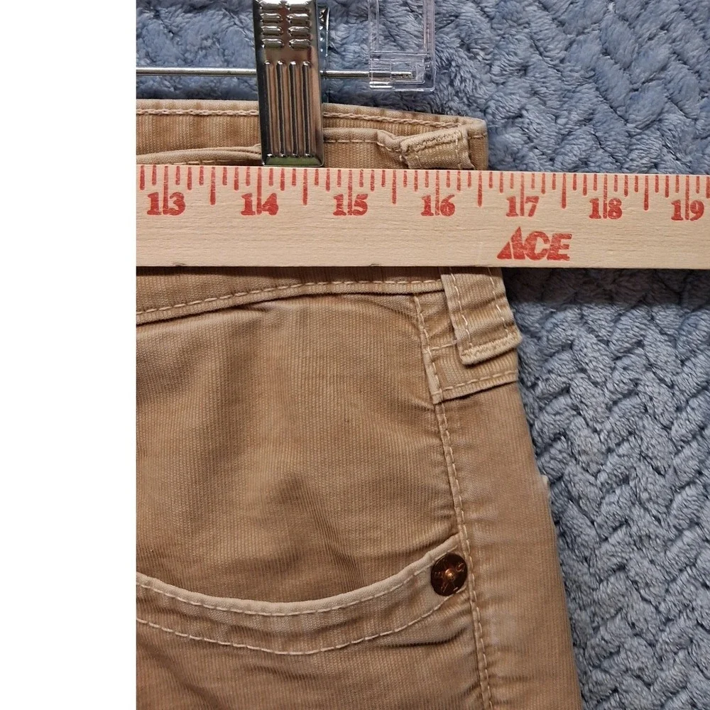 True Religion Ricky Straight Leg Corduroy Pants Tan Khaki Mens 31x34 Bootcut